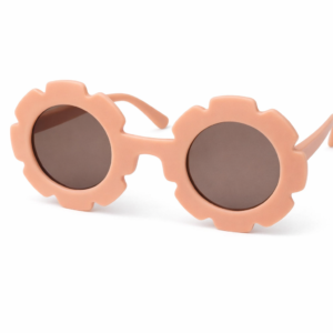 Bloemvormige Kinder Zonnebril Pastelroze