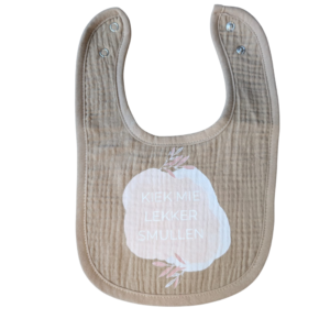 Slab - 'Kiek mie lekker smullen "Bruin/Beige