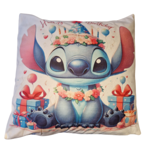 Stitch kussenhoes Happy Birthday