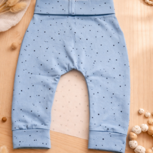 Babybroekje – Blauw met stippen | Maat 68