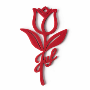 3D‑geprinte tulp “Juf rood"