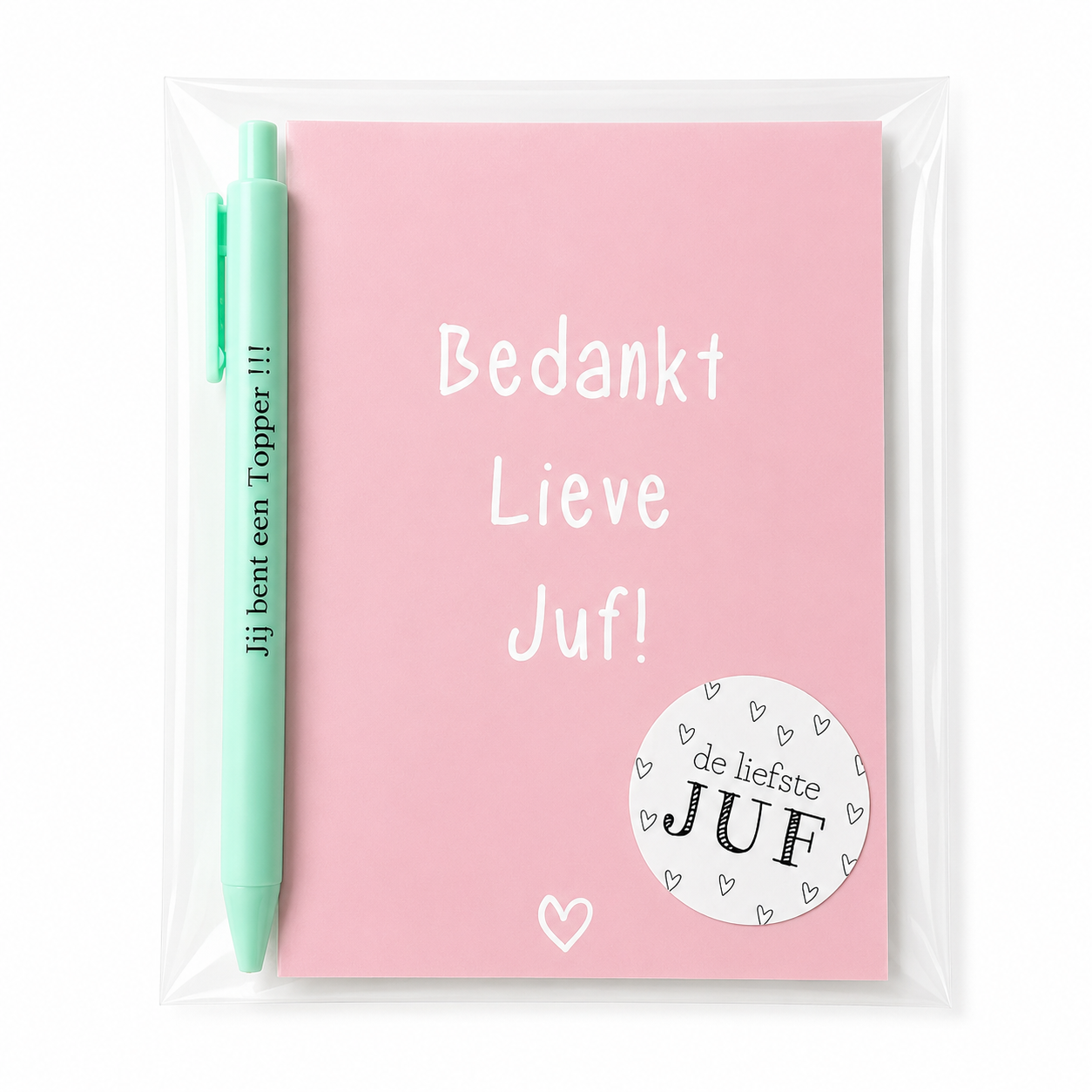 Kaart met Pen - "Jij bent een Topper"