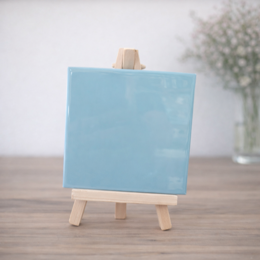 Tegeltje met eigen tekst - Mintgroen 10 x10 cm