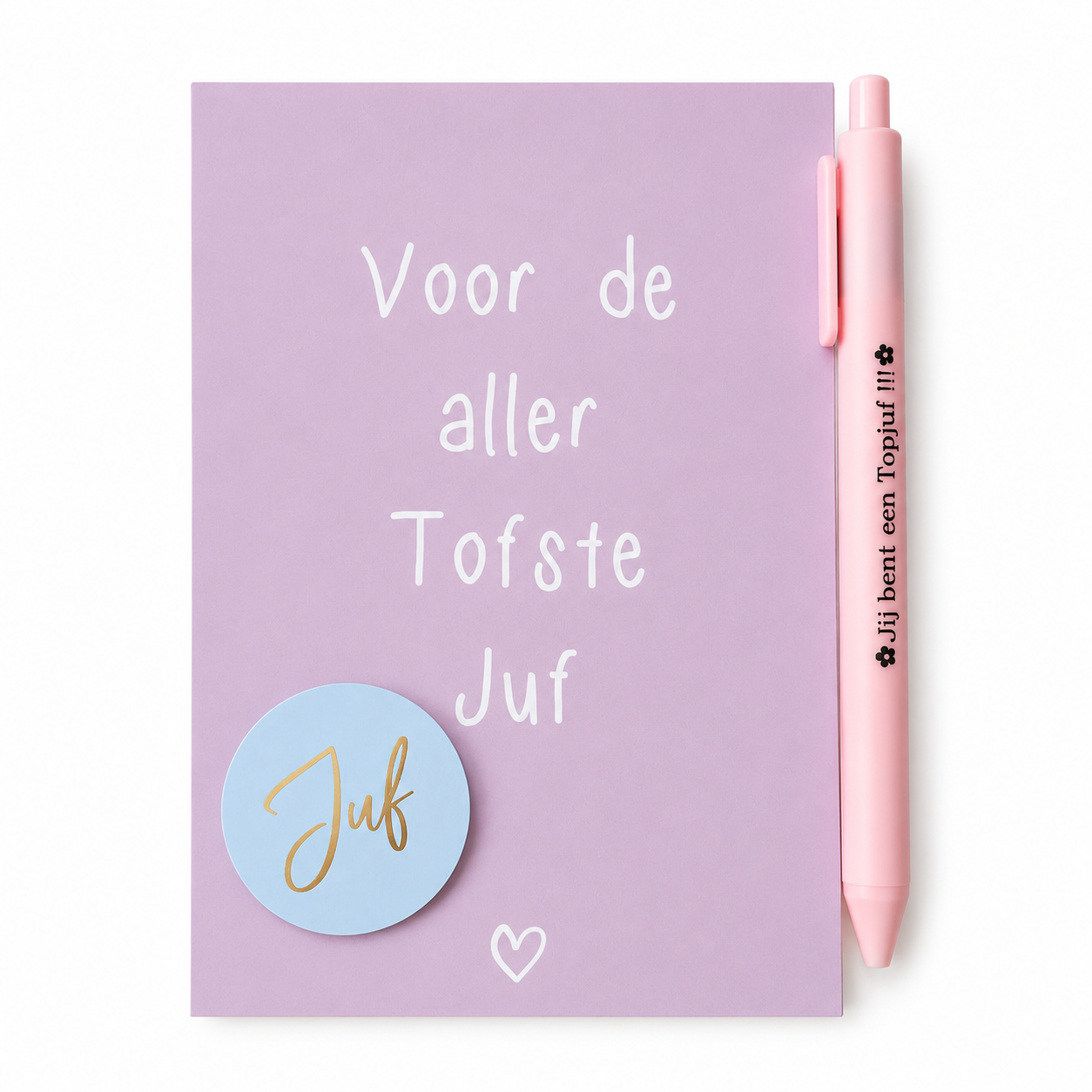 Kaart met Pen - "Jij bent een Topjuf !