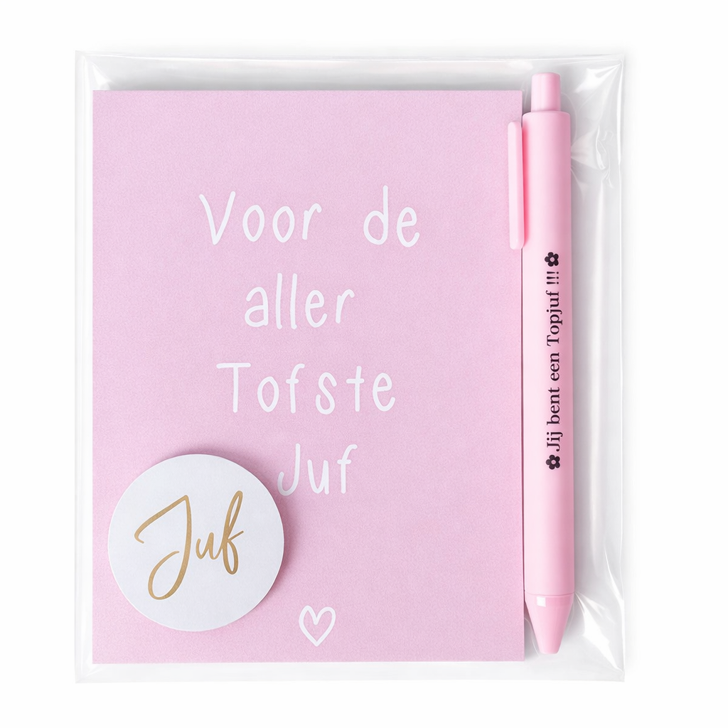 Kaart met Pen - "Jij bent een Topjuf ! - Afbeelding 3