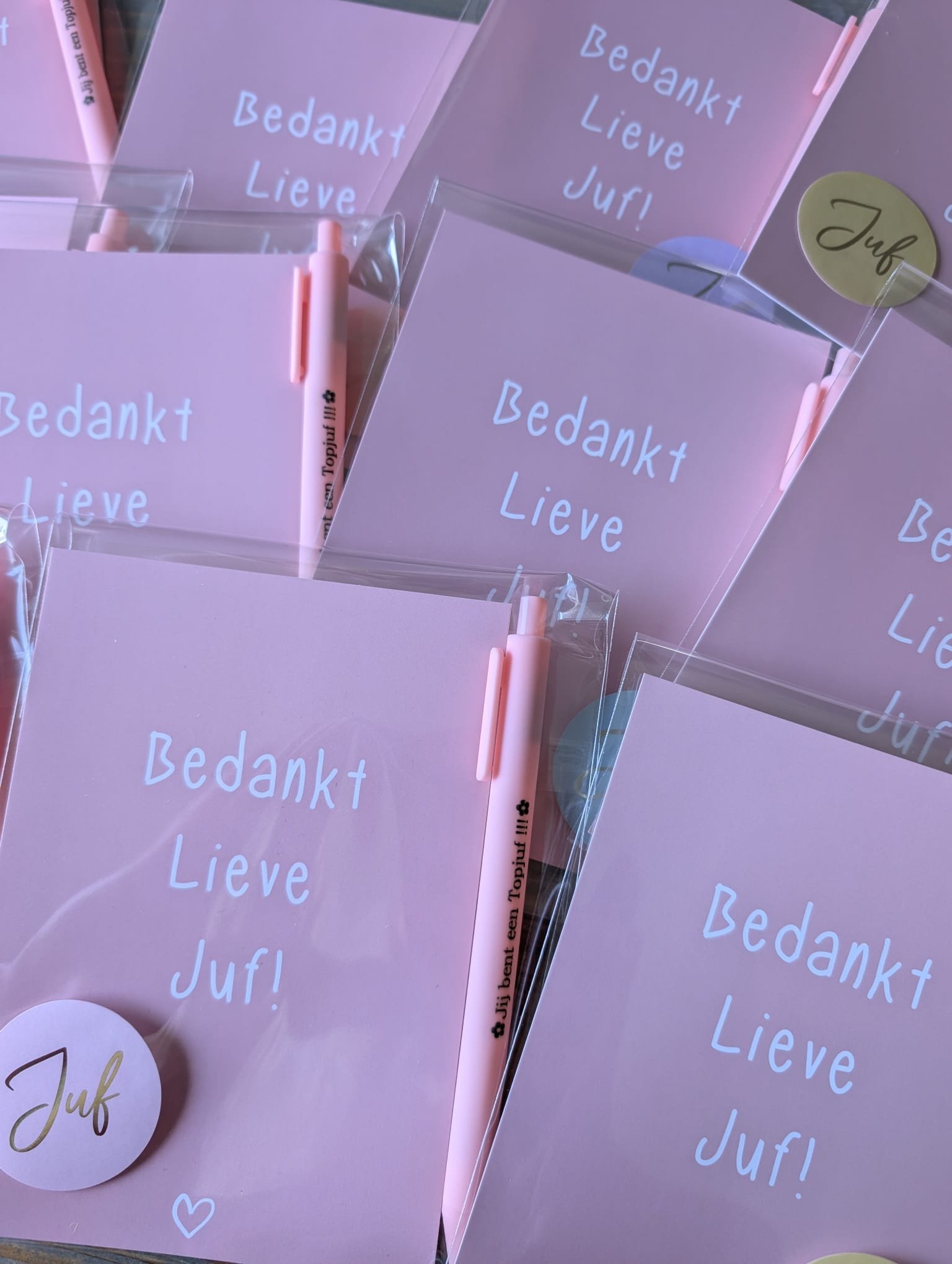 Kaart met Pen - "Bedankt Lieve Juf ! - Afbeelding 2