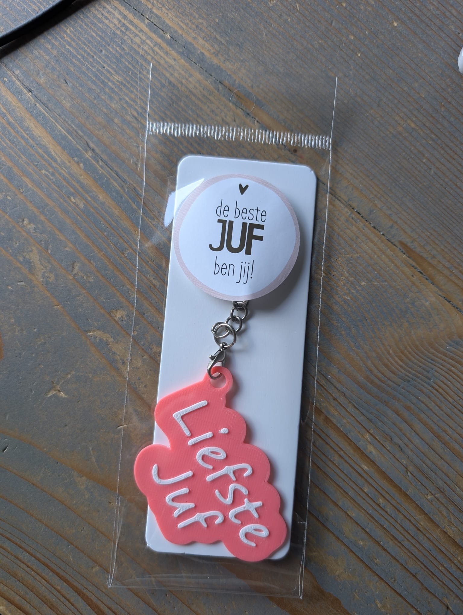 Sleutelhanger Liefste juf - Afbeelding 2