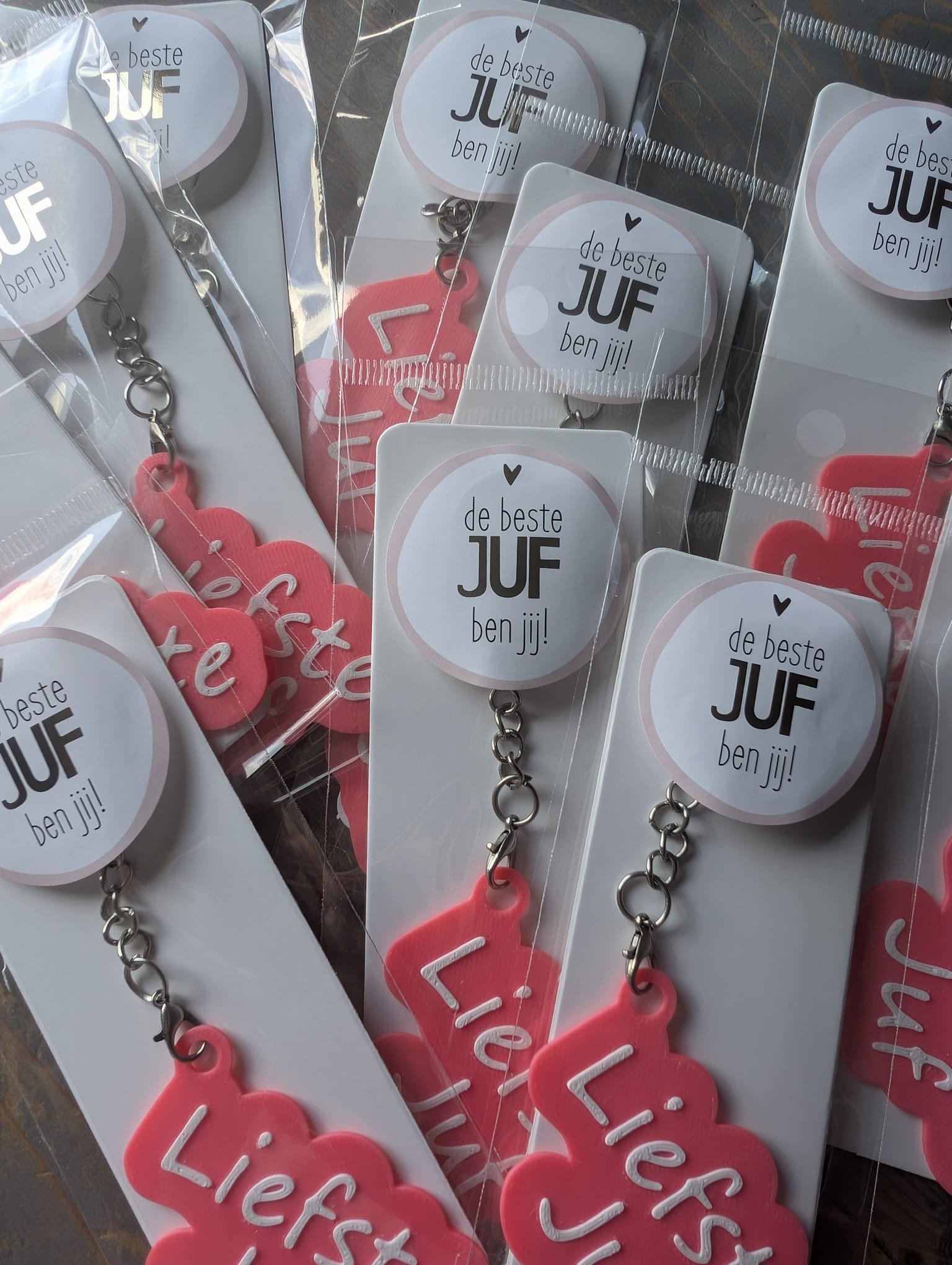 Sleutelhanger Liefste juf - Afbeelding 3