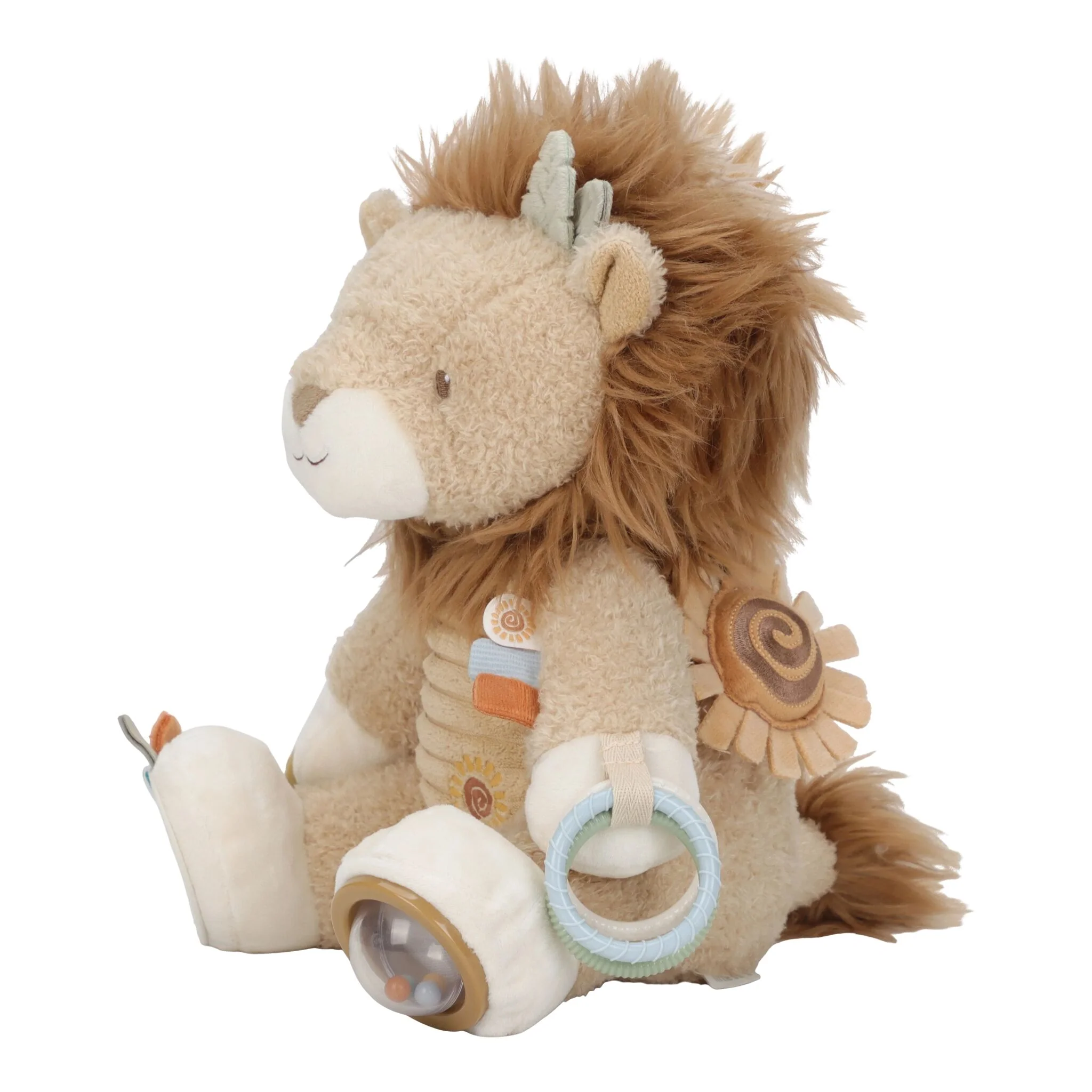 Little Dutch Activiteitenknuffel Leeuw - Geel - Afbeelding 6
