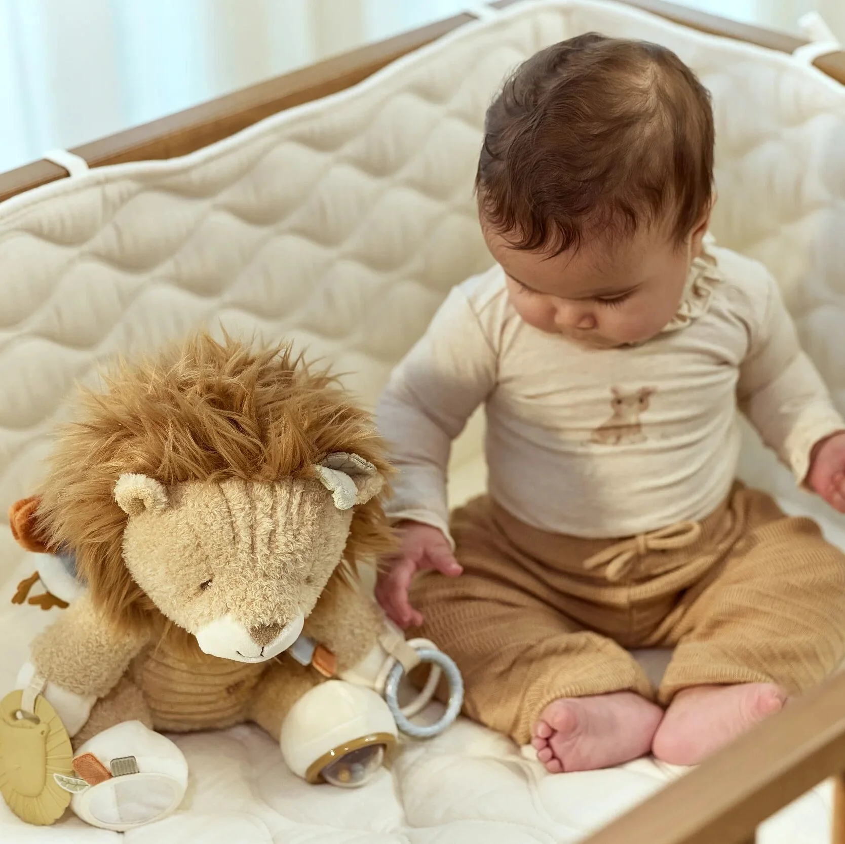 Little Dutch Activiteitenknuffel Leeuw - Geel - Afbeelding 3