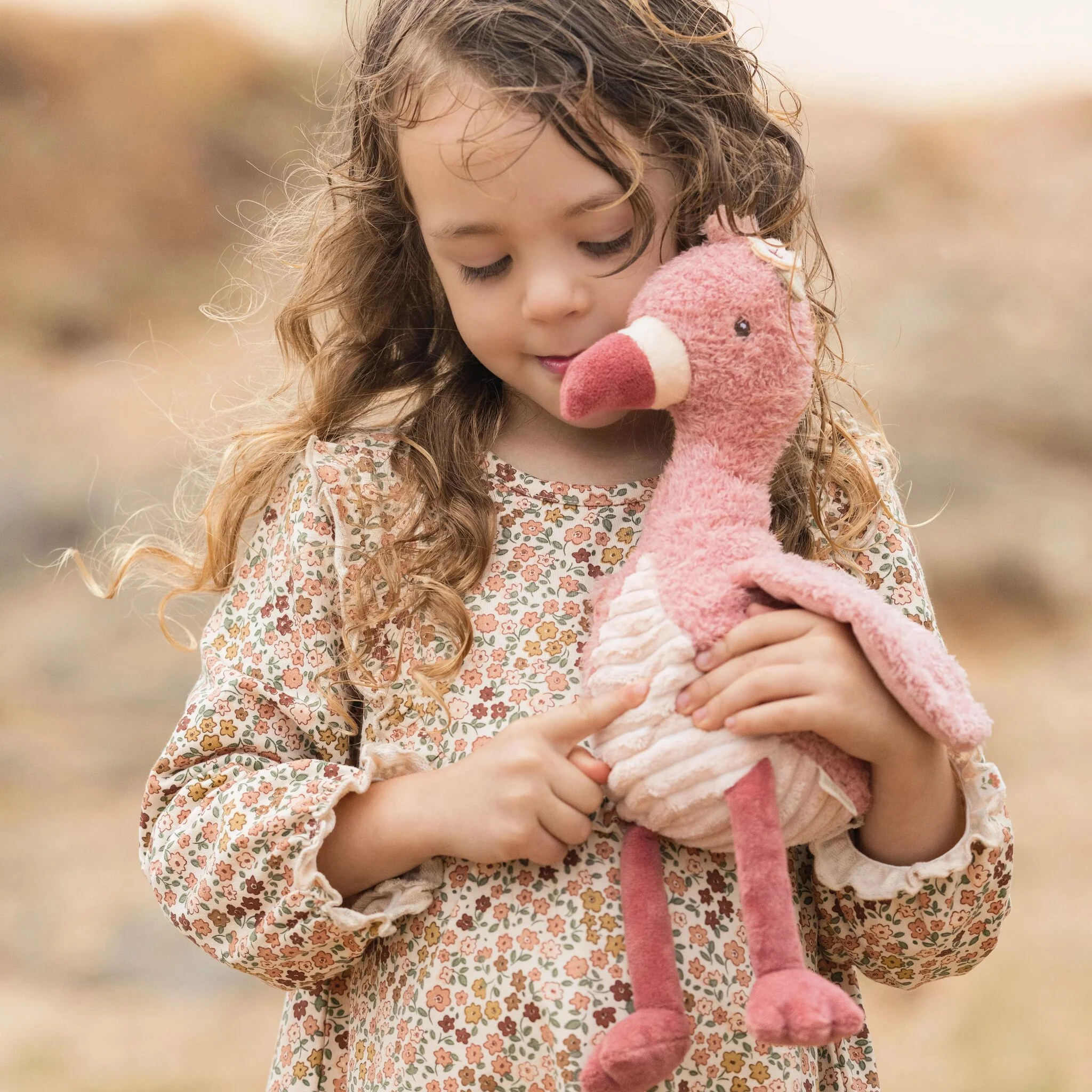 Little Dutch Knuffel Flamingo - Roze - 35 cm - Afbeelding 2