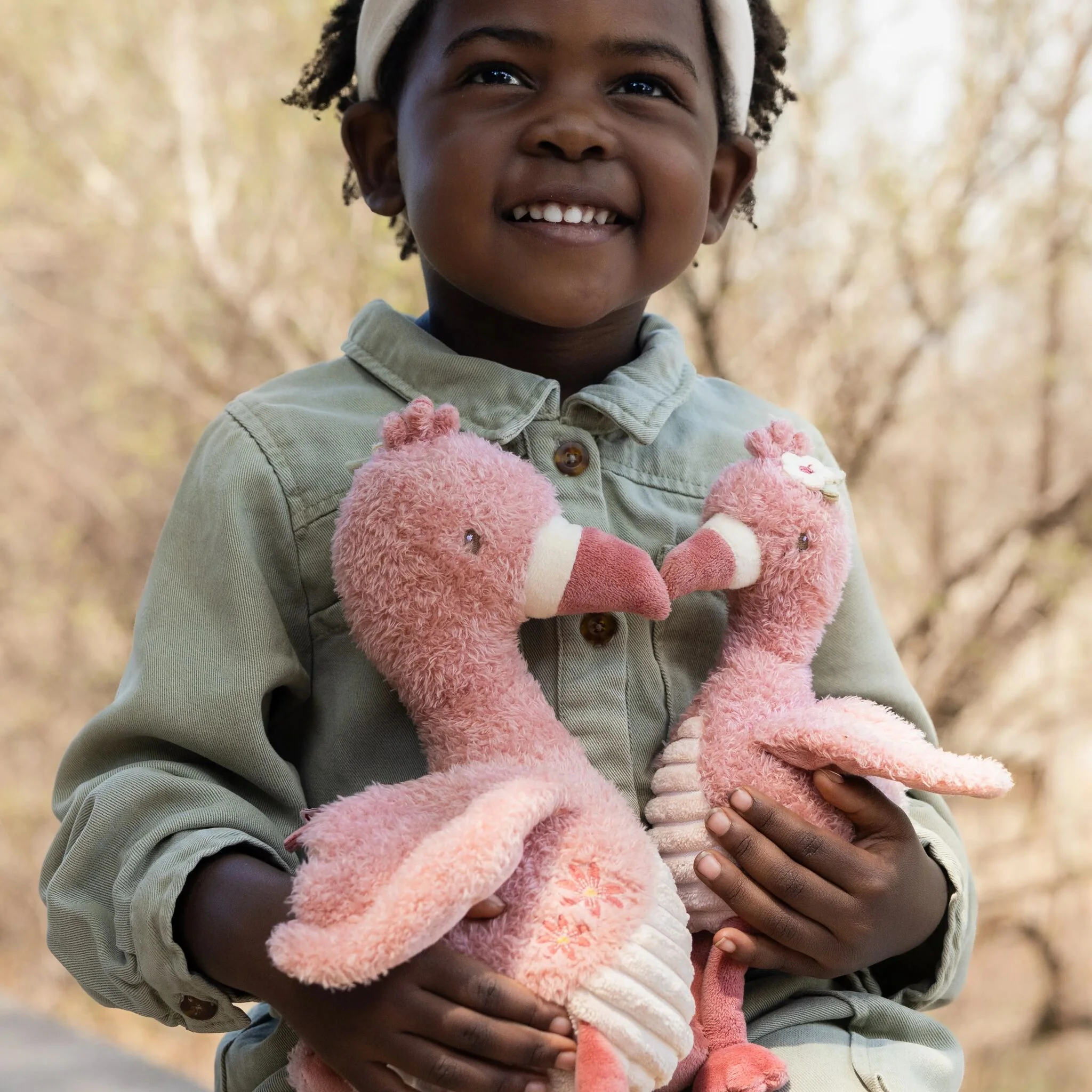 Little Dutch Knuffel Flamingo - Roze - 35 cm - Afbeelding 5