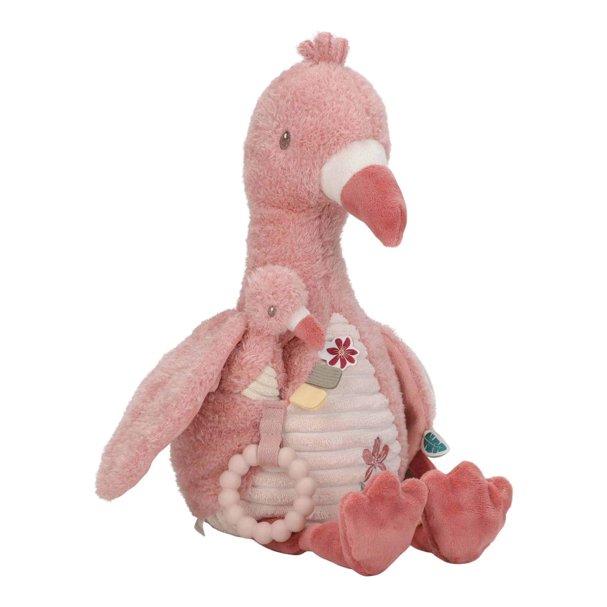 Little Dutch Activiteitenknuffel Flamingo - Roze - Afbeelding 3