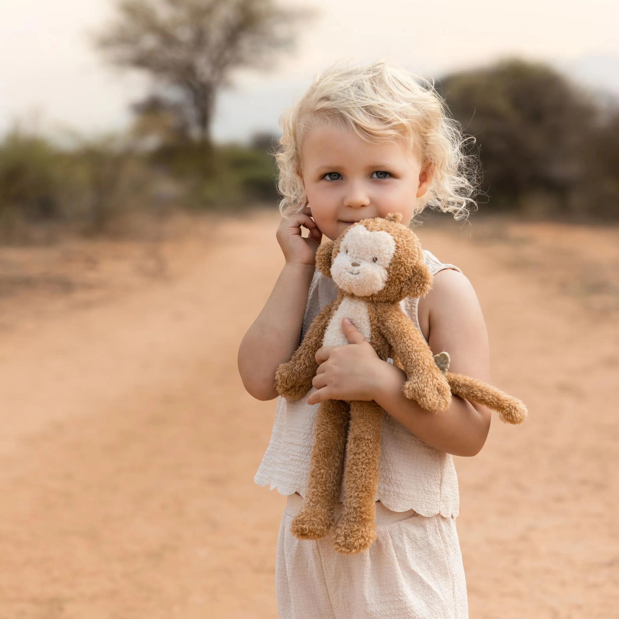 Little Dutch Knuffel Aap - Bruin - Afbeelding 3