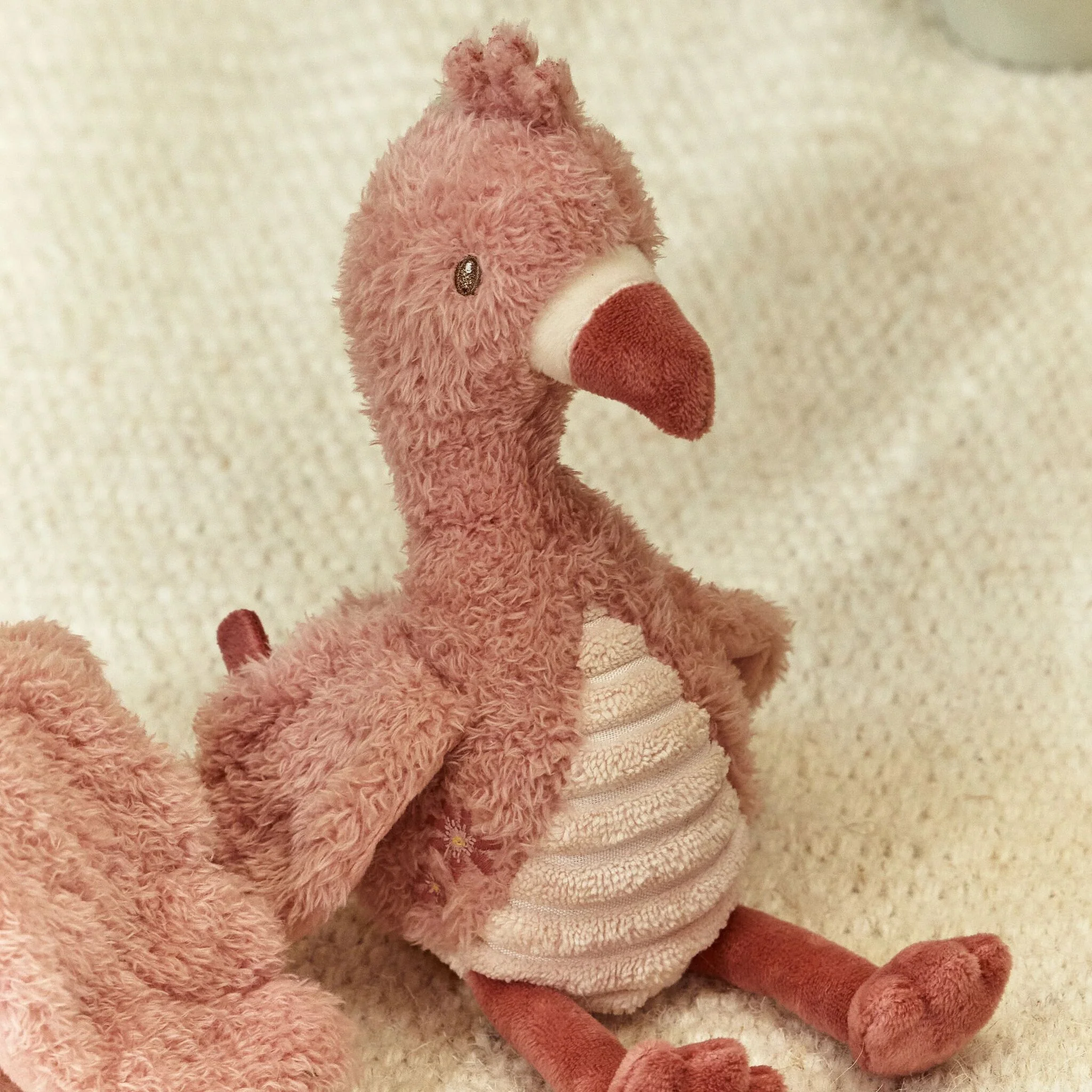 Little Dutch Knuffel Flamingo - Roze - 17 cm - Afbeelding 6