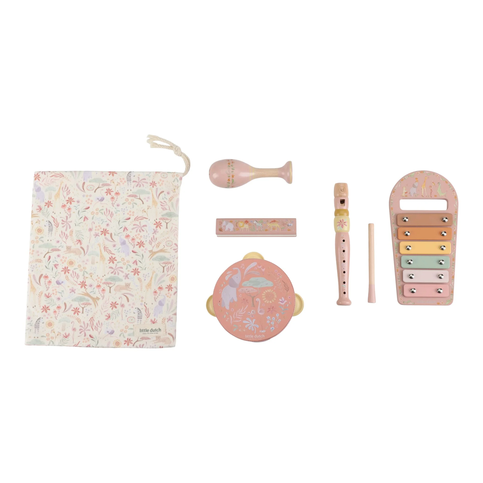 Little Dutch Muziekset - Roze - Safari Friends - Afbeelding 4