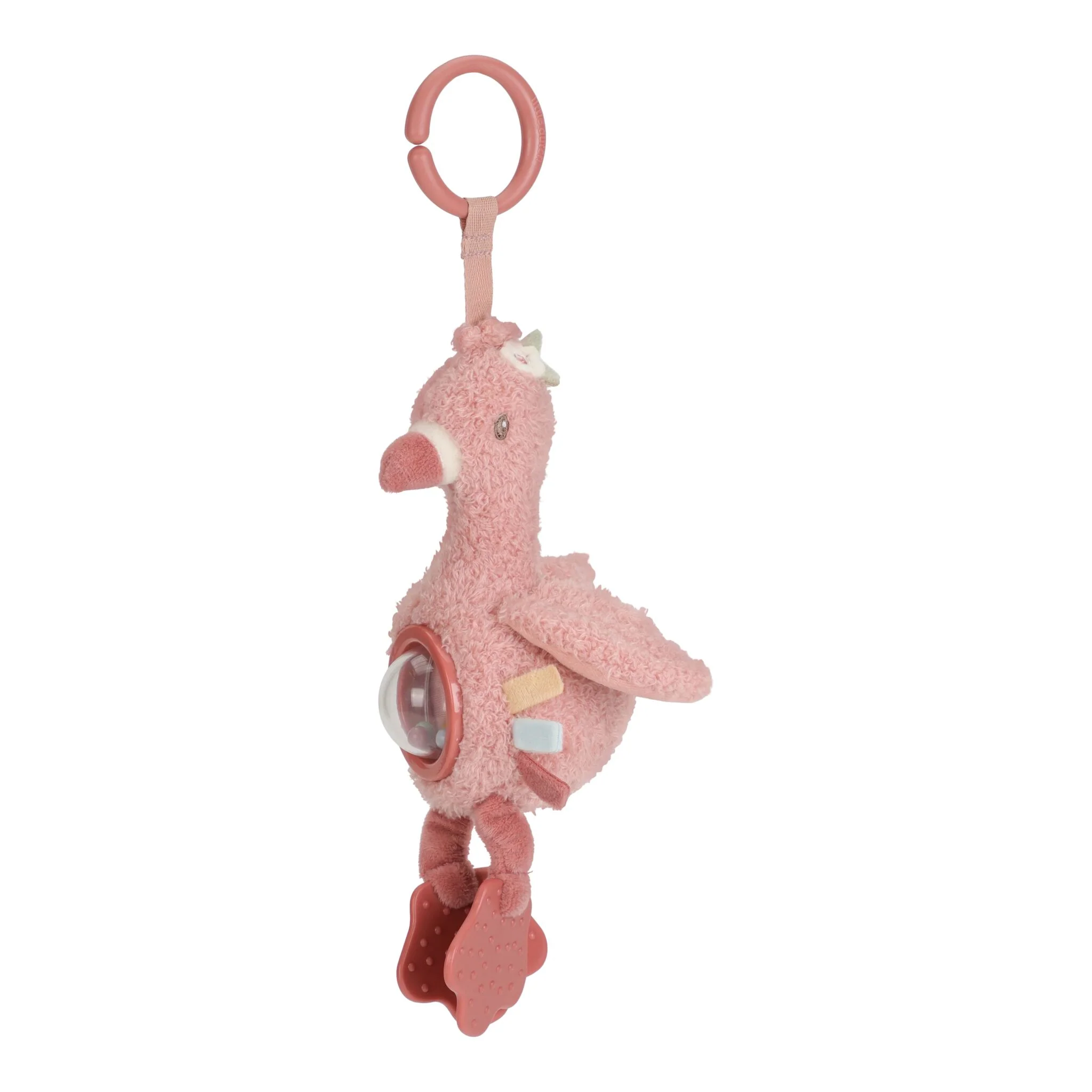 Little Dutch Safari Friends Activiteitenhanger Flamingo - Roze - Afbeelding 2