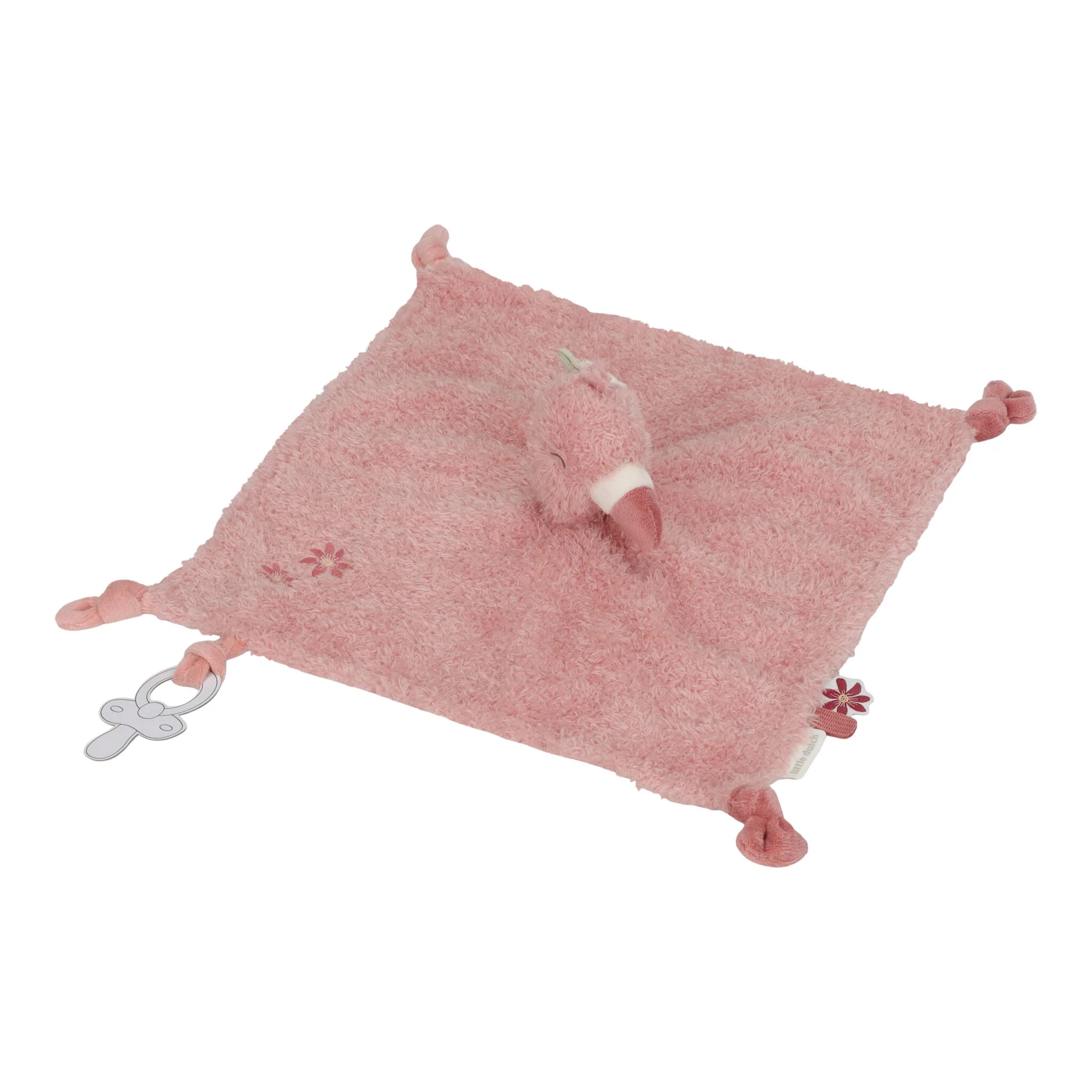 Little Dutch Safari Friends Knuffeldoekje Flamingo - Roze - Afbeelding 8