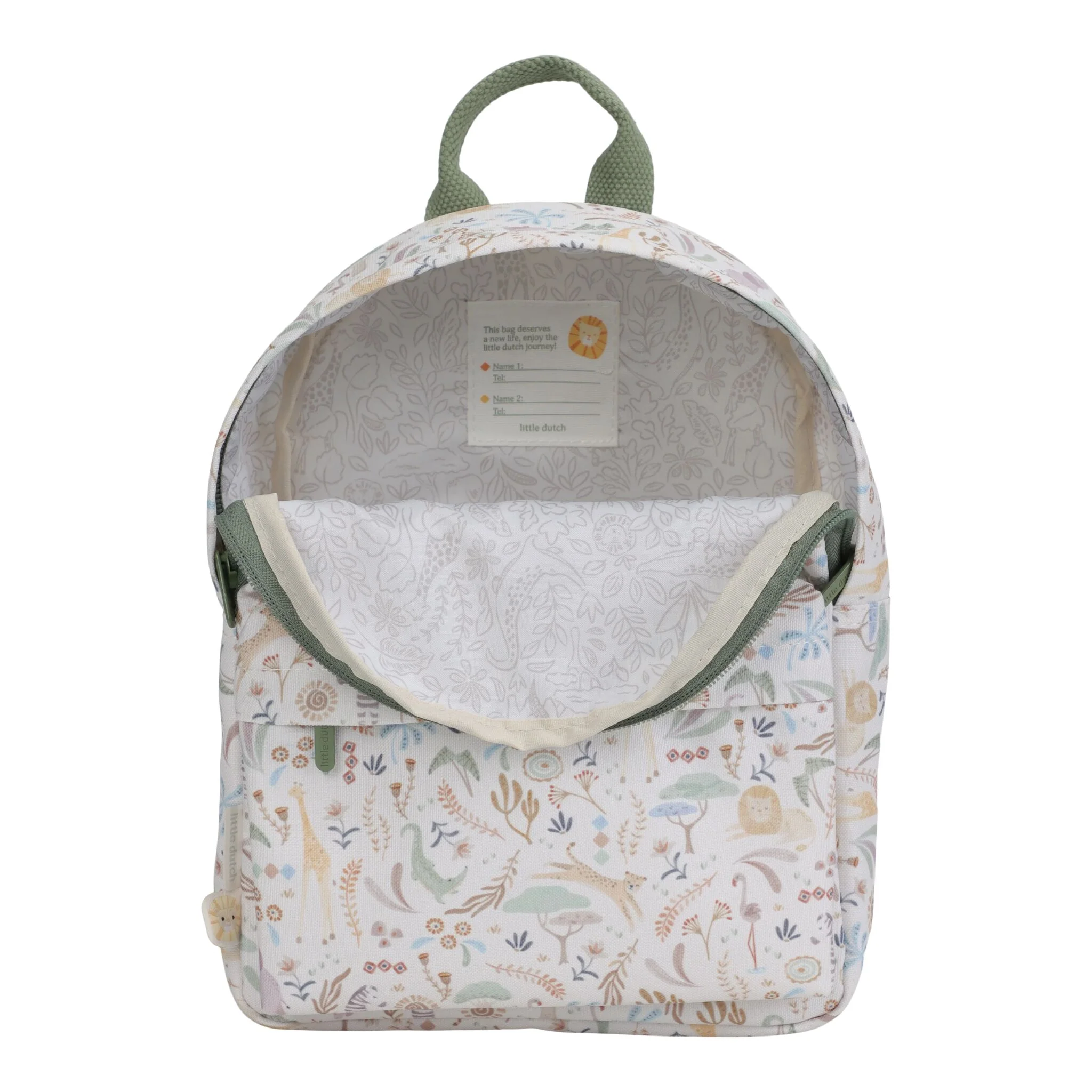 Little Dutch Safari Friends Rugzak 29 cm - Afbeelding 5