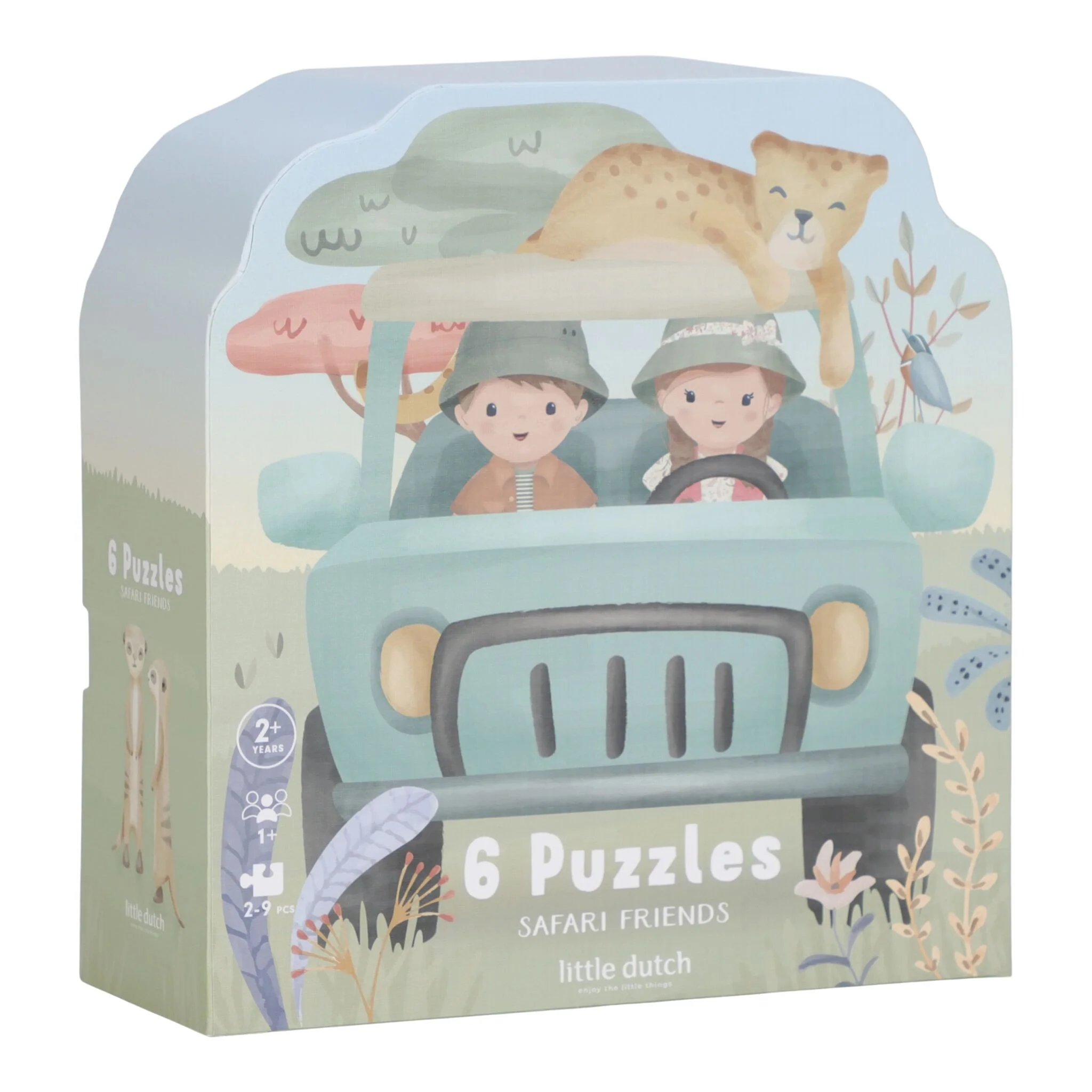 Little Dutch Safari Friends 6 puzzels