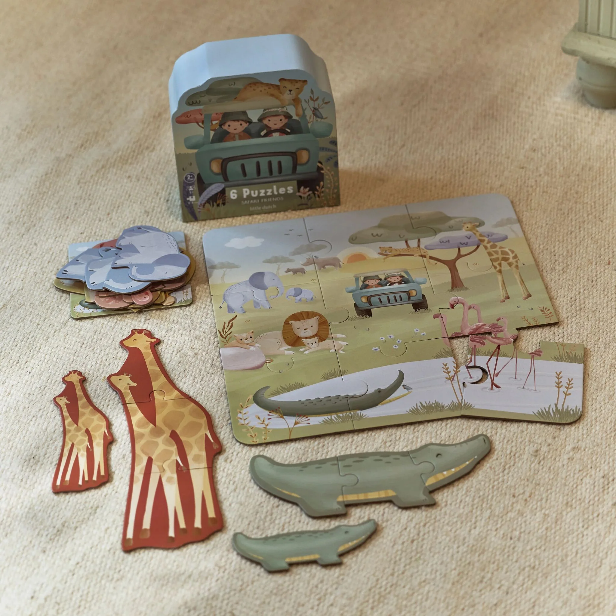 Little Dutch Safari Friends 6 puzzels - Afbeelding 6