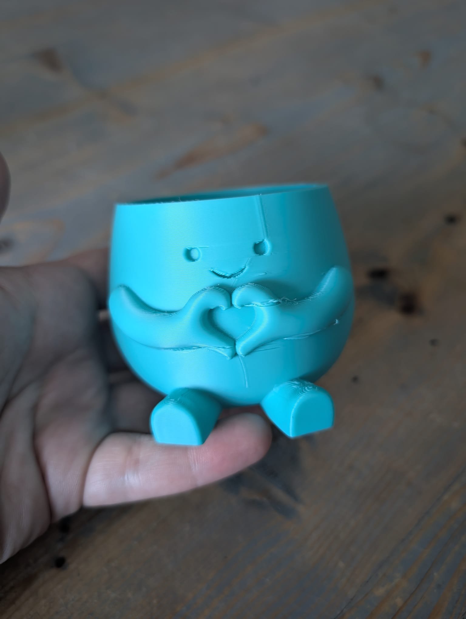 Lief Hartjespotje – Turquoise - Afbeelding 2