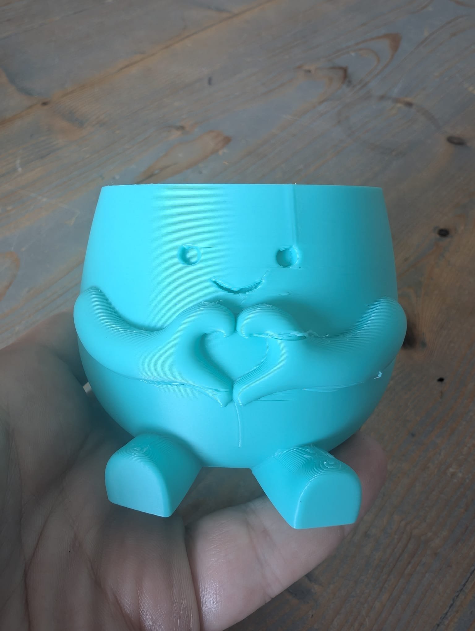 Lief Hartjespotje – Turquoise - Afbeelding 3