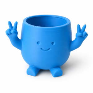 Blauw Peace Poppetje Potje