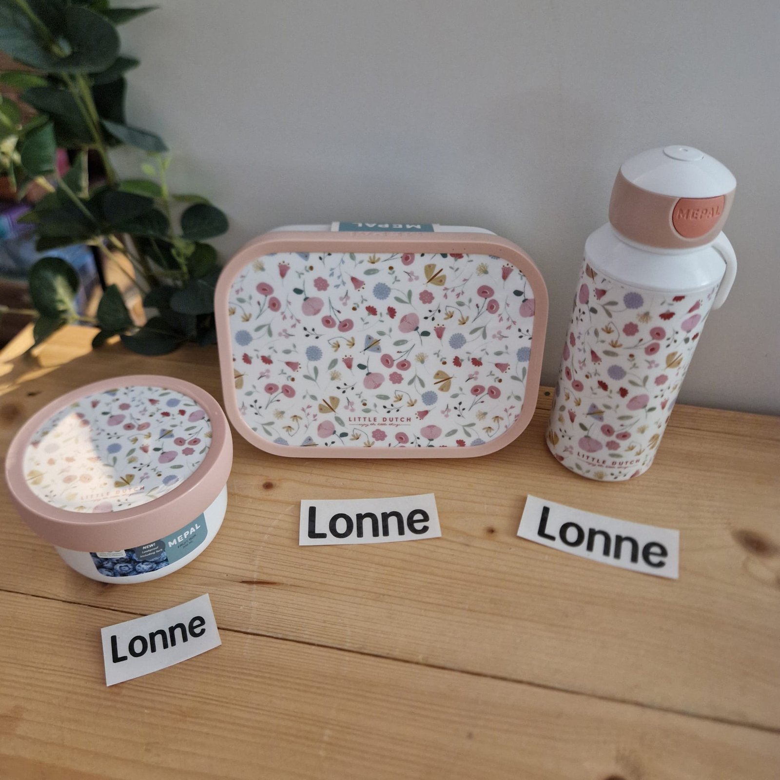 Mepal / Little Dutch Drinkfles pop-up Campus 400 ml - Flowers & butterflies - Afbeelding 10