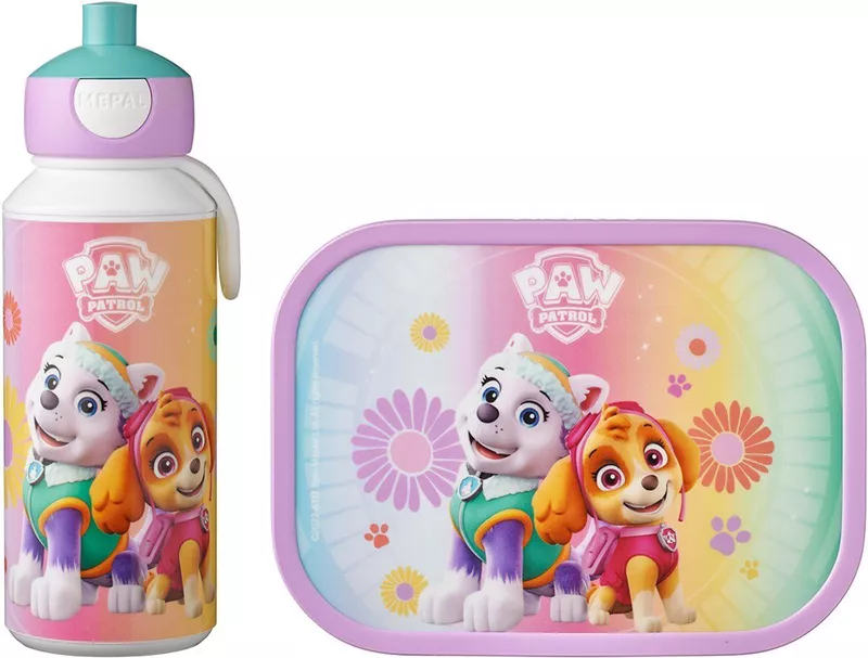 Mepal Lunchset – Bento box – Pop-up drinkfles – Paw Patrol Girls - Afbeelding 3
