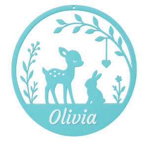 Naamhanger Hert & Konijn met naam Olivia