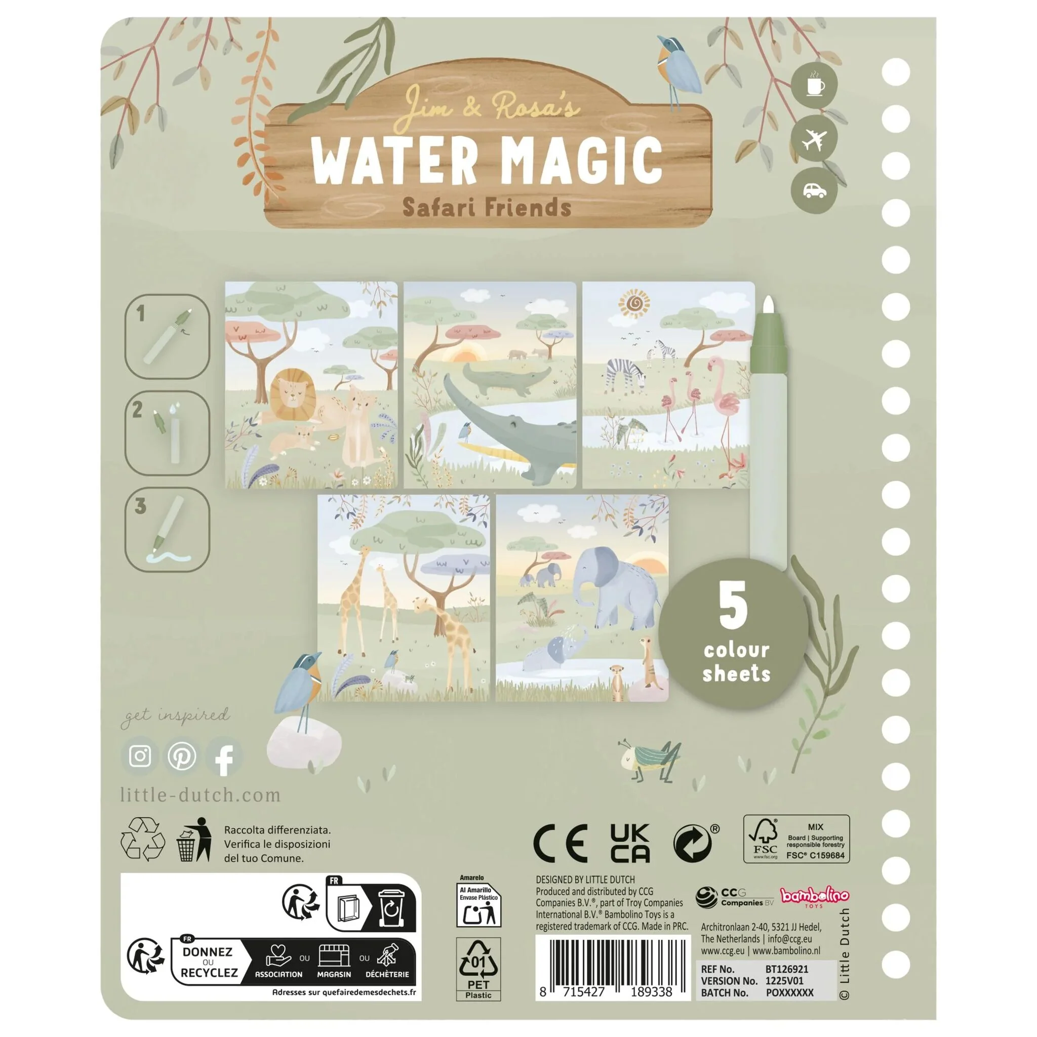 Little Dutch Waterkleurboek - Jim - Afbeelding 4