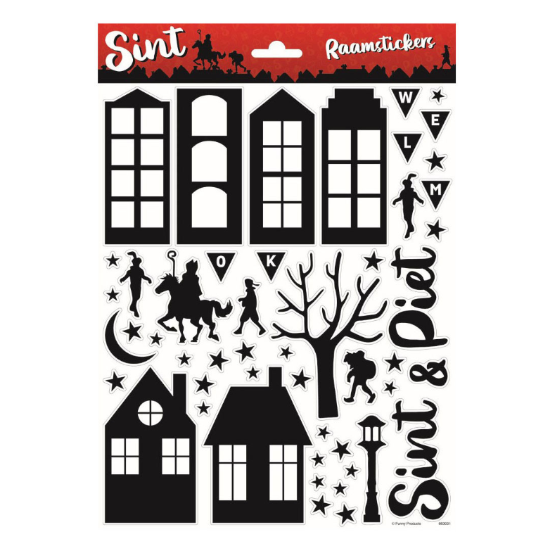Raamstickers Sinterklaas