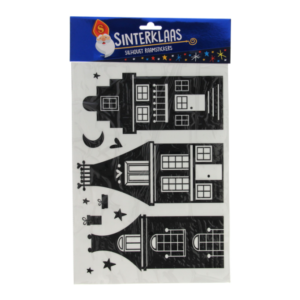 Silhouette Raamstickers Sinterklaas