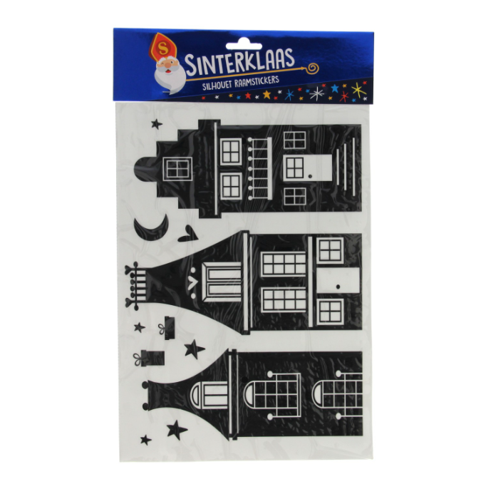 Silhouette Raamstickers Sinterklaas