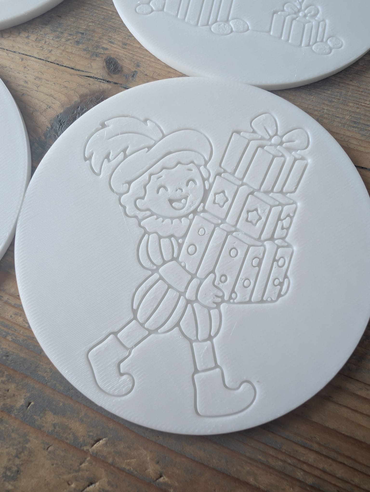 Sinterklaas Onderzetters – Set van 4 om Zelf in te Kleuren - Afbeelding 6