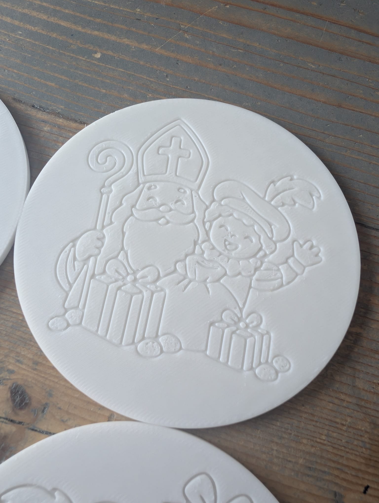 Sinterklaas Onderzetters – Set van 4 om Zelf in te Kleuren - Afbeelding 5